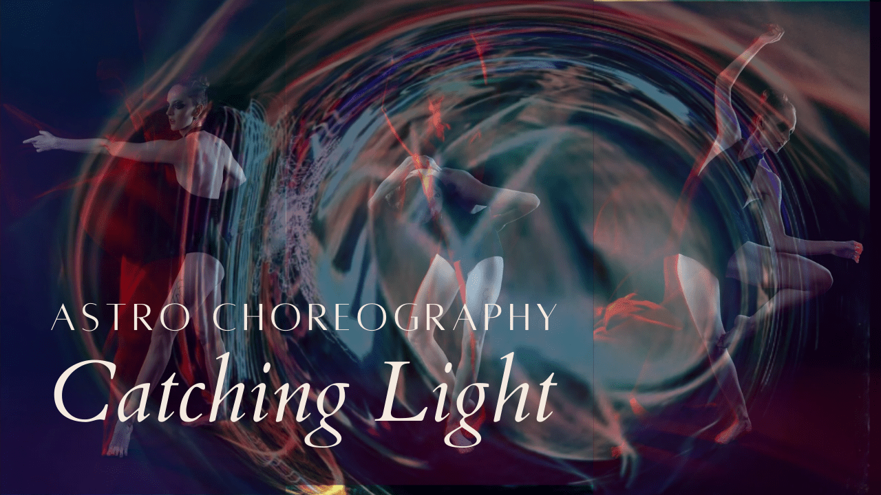 vortex light image with multiple images of gillian overlaid