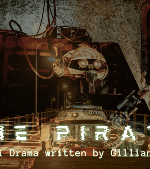 the pirate sci fi short story promo poster