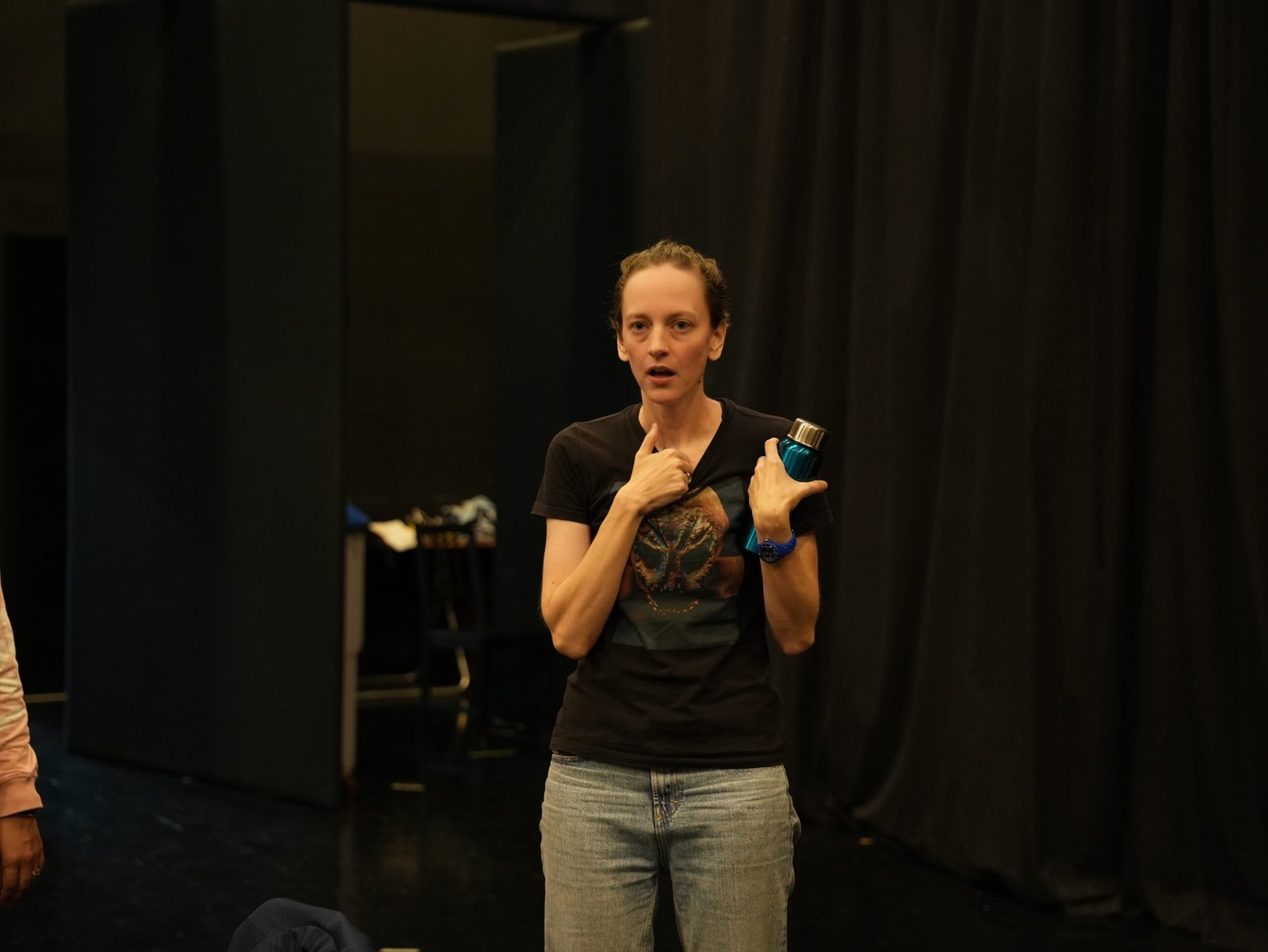 gillian giving a lecture or explanation