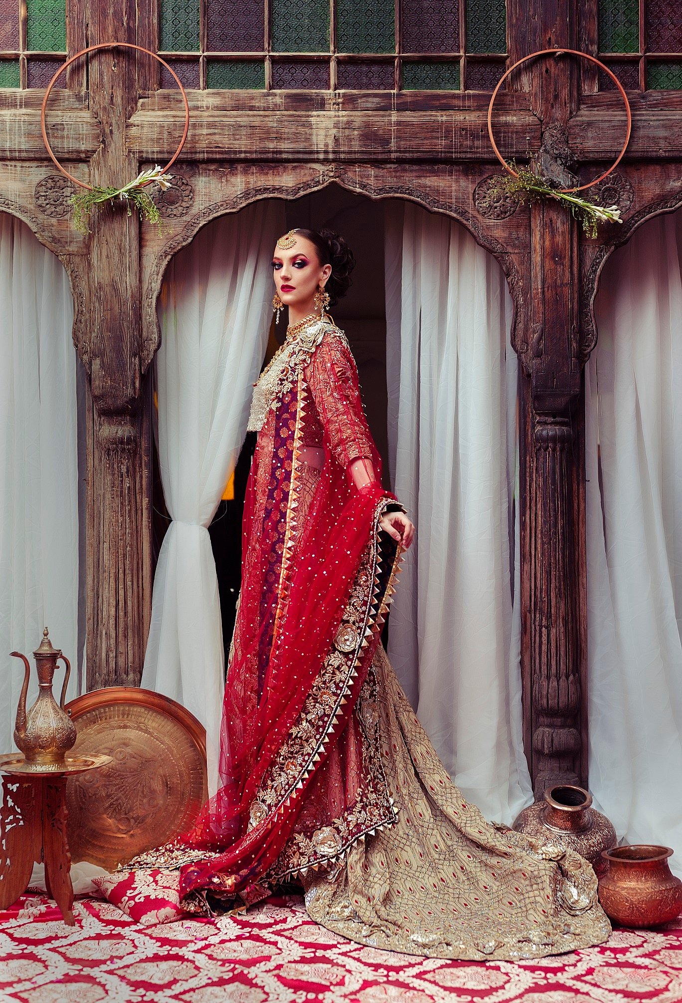 Gillian modeling as a Pakistani Bride